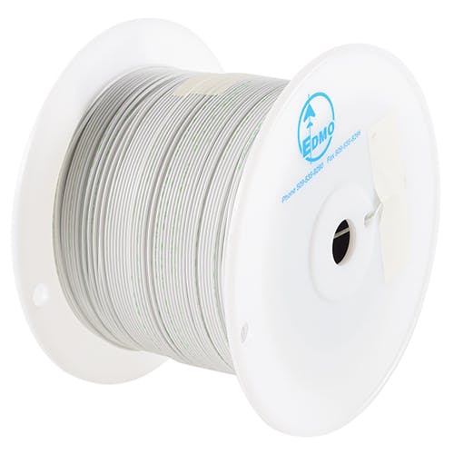 IRRADIATED TEFZEL WIRE/ 16G, White, M22759/43-16-9
