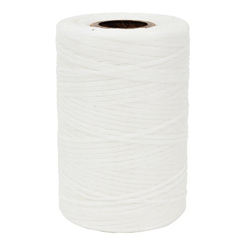 Flat Braided Tape | Polyester, 500yds, Natural (A-A-52081)