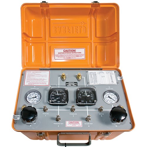 PITOT STATIC TESTER/with 250 knot Airspeed and 35K' Altimeter (RCM)